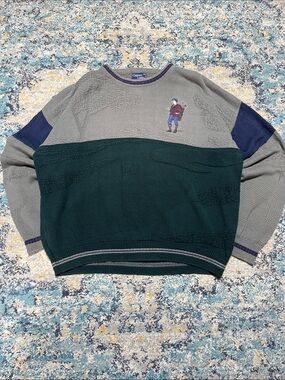 VTG Cypress Links 3D Golf Sweater Size XL